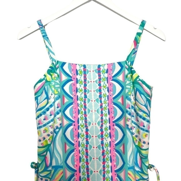 Lilly Pulitzer Sahar Romper Multi Maraca My World Engineered Knit Size 0 NWT - Picture 8 of 12